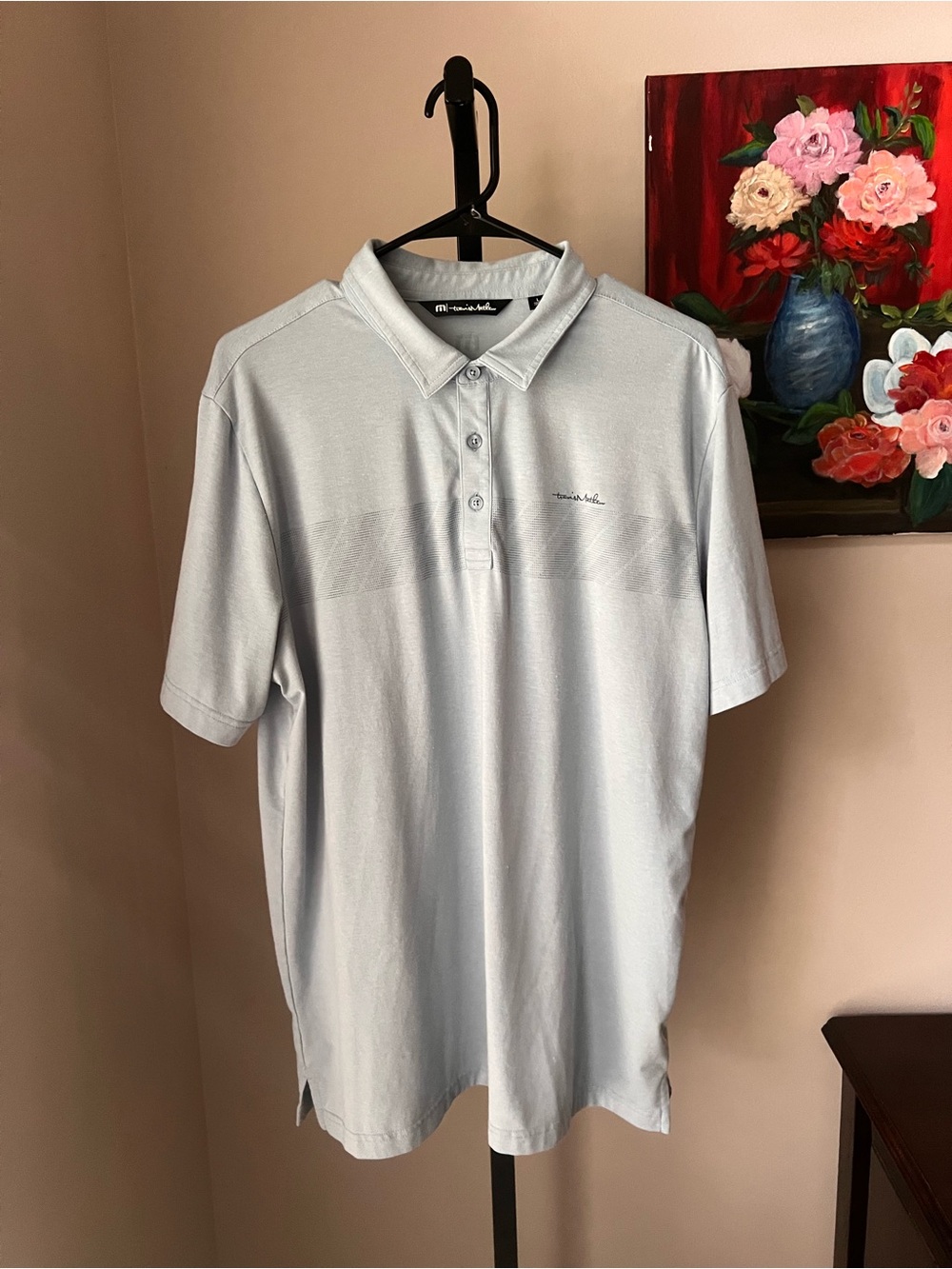 Travis Mathew Light blue/ gray Polo Shirt